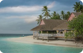 Tropical beach resort